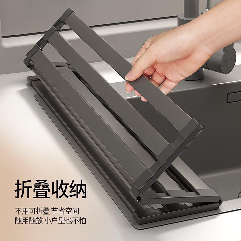 水沥架30水4不碗锈钢厨房槽碗架置物架洗池碗碟收纳ltao7H6J篮可