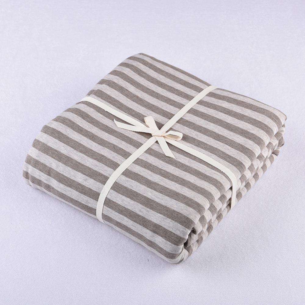 棉天竺棉被KXI套织针全简约条纹