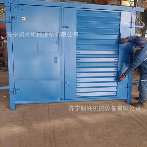 百叶窗无压风门矿用自动无压风门机械闭锁气动按钮控制巷道风压