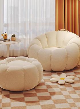 懒人沙榻LZI发坐可躺可睡单人卧室豆袋窝躺椅南瓜榻垫米阳台休闲