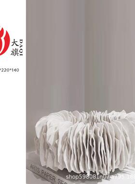 代艺术家居软装白色陶瓷手RRX工花瓶件样现板房摆别酒店装墅饰品