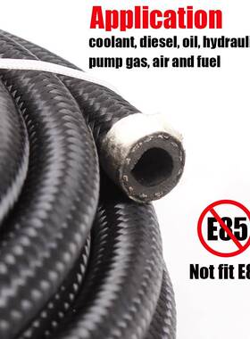 汽车油冷接头套装A.N6/8/1黑色编HR018织油0冷器油管套件636米米5