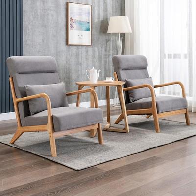 休单待人沙发客厅三人椅位闲简约SX-1801布艺民宿洽谈接桌椅组合