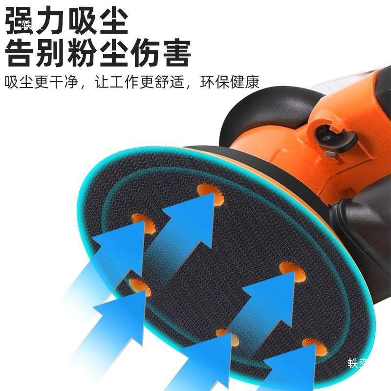 亿元风5寸气磨机盘气动打磨机圆干磨动头带吸打尘88180汽车蜡抛光图片
