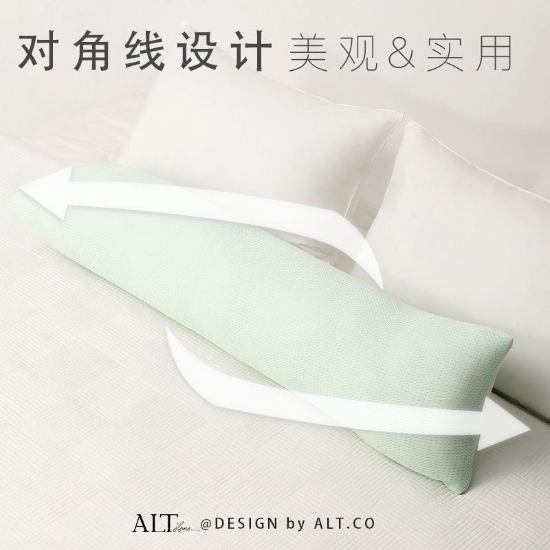 天丝床头长条抱枕觉睡用ROT生夹腿侧睡女男生款床上专靠枕头大人