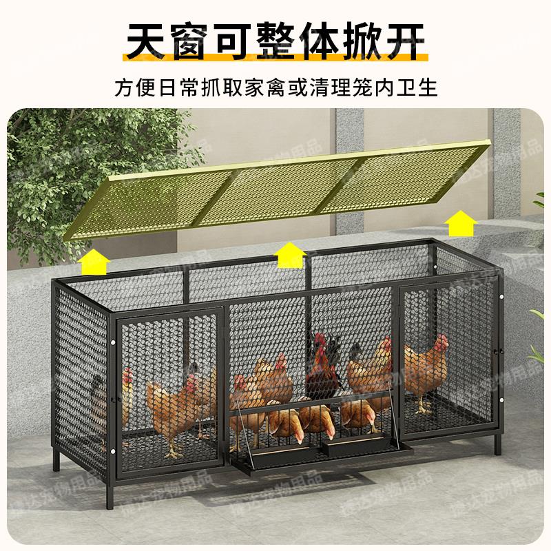 鸡笼家用养殖铁笼子鸡舍加密加粗防黄鼠狼特大号包邮厂家直发清仓