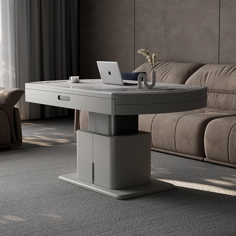 语音升降茶几餐桌两用小户型客厅家用多功能可伸缩折叠二合一茶几