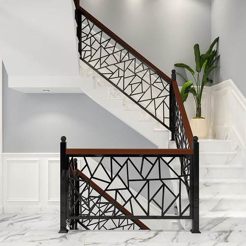 铁艺楼梯扶手阳台护栏飘窗栏杆实木室内家用阁楼装饰围栏简约现代