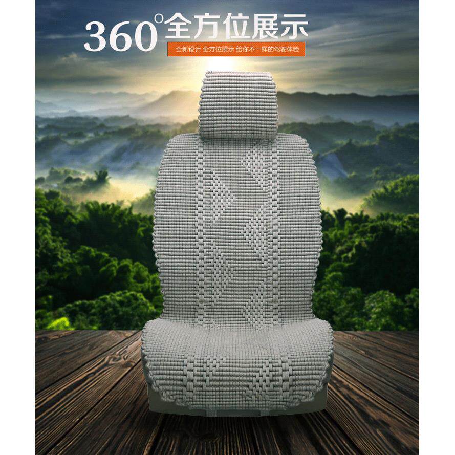 天然纯亚麻单片单个汽车坐垫四季通用座垫主驾驶防滑手编夏季凉垫