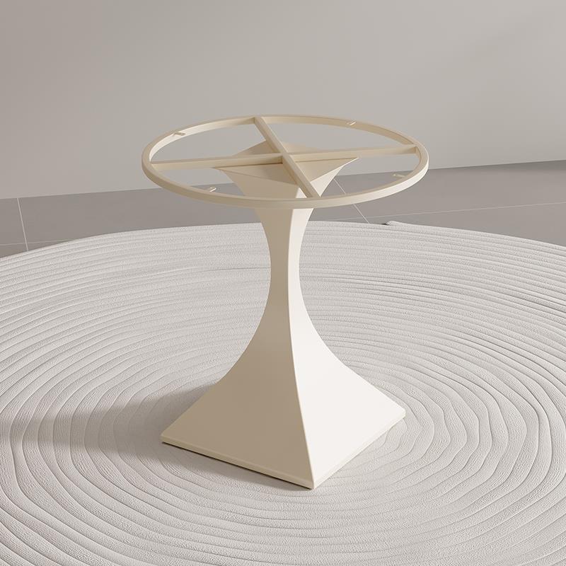 桌腿茶几架子茶桌阳台支架简易圆形书桌脚金属腿岩板边几桌架底座