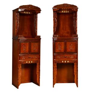 新中式实木佛龛三层神台柜家用佛柜立柜现代供神财神简约神柜供桌