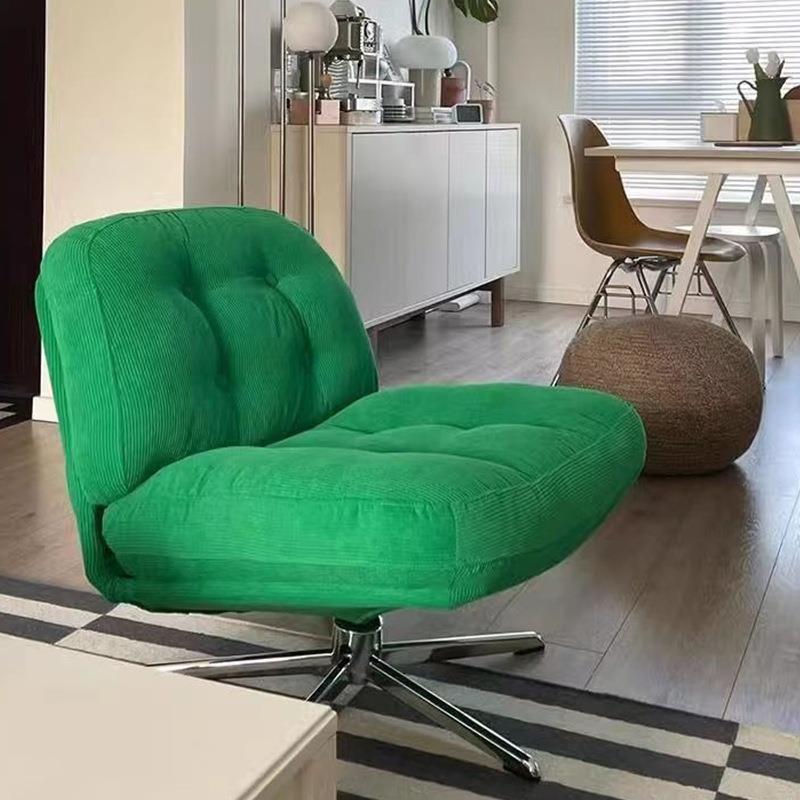 客厅阳台懒人座椅脚旋旋转椅转矮单人休闲格椅网红杜威林沙发椅
