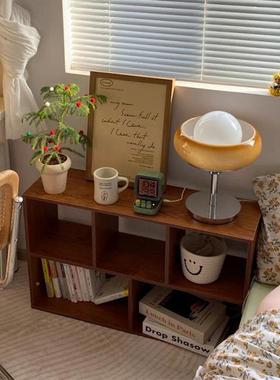 床置物架落地网头格子QRF柜卧室靠墙床矮柜陈列架展红示柜边简易