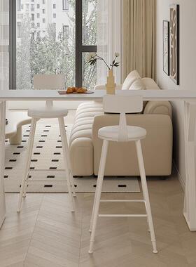 吧白桌家房用靠墙隔断奶油风台休闲小户型简约高脚桌厨BTZ-02纯吧