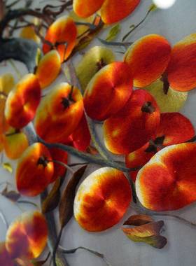 品事事如意苏中成国风10060070州装饰电视沙发挂画绣苏绣纯手工刺