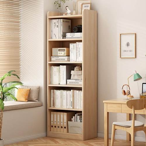 实木书架置物柜架落地CPT家用厅客收窄纳架松木小子储物柜柜儿童