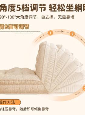 懒人发人类狗窝可躺可单人小沙户型阳台睡卧折TYE叠沙发床靠背椅