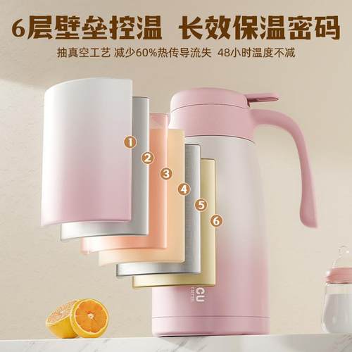 恩尔EZO美316质保壶家用材3L2L热水保温水温壶暖水壶保瓶温瓶大容