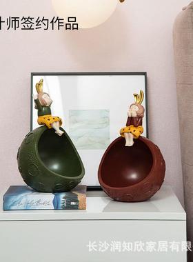 意可爱萌兔饰女孩BJ1307R桌面摆件收纳装饰用办公室两卧室装品厂