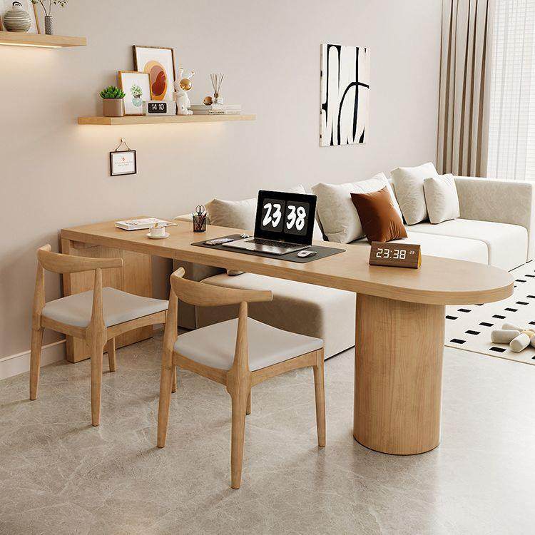 实木客厅大长桌习茶桌一体小工户型书SVM双人电脑桌作台家用阅读