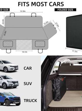 亚马爆逊款重加长款车载宠物垫防水承防滑狗狗承汽车重宠物垫FDI