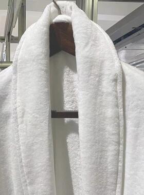 星级浴袍割绒柔酒软厚款白店色全棉毛巾料睡袍纯gryp棉民宿五浴衣