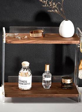 卫生间洗漱面置物架浴98211架室厕所面轻奢亚克力桌梳化妆用品收