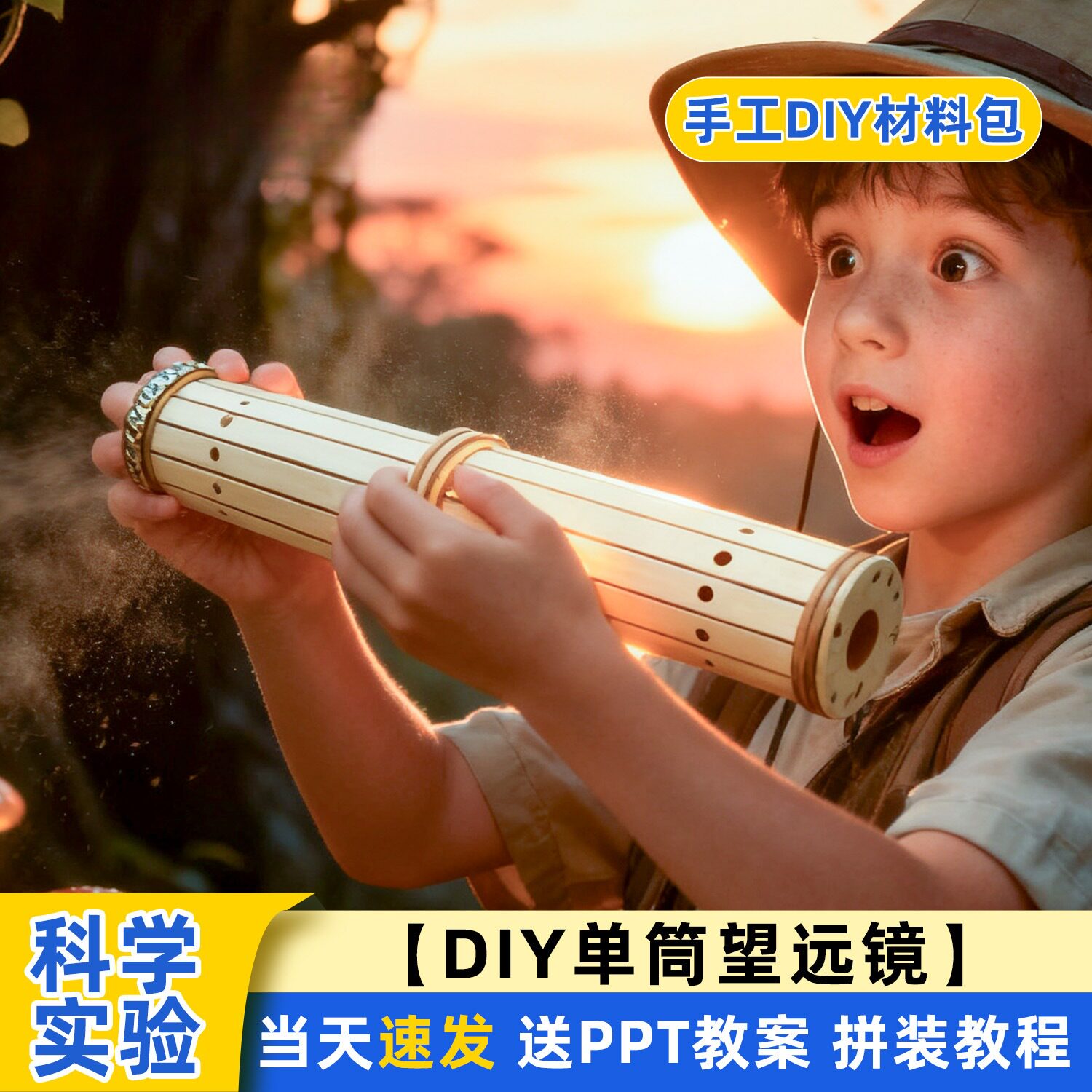 自制望远镜凸透镜镜片光学玻璃