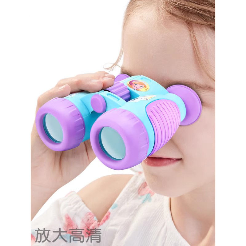 女孩实验专业小学生放大镜玩具