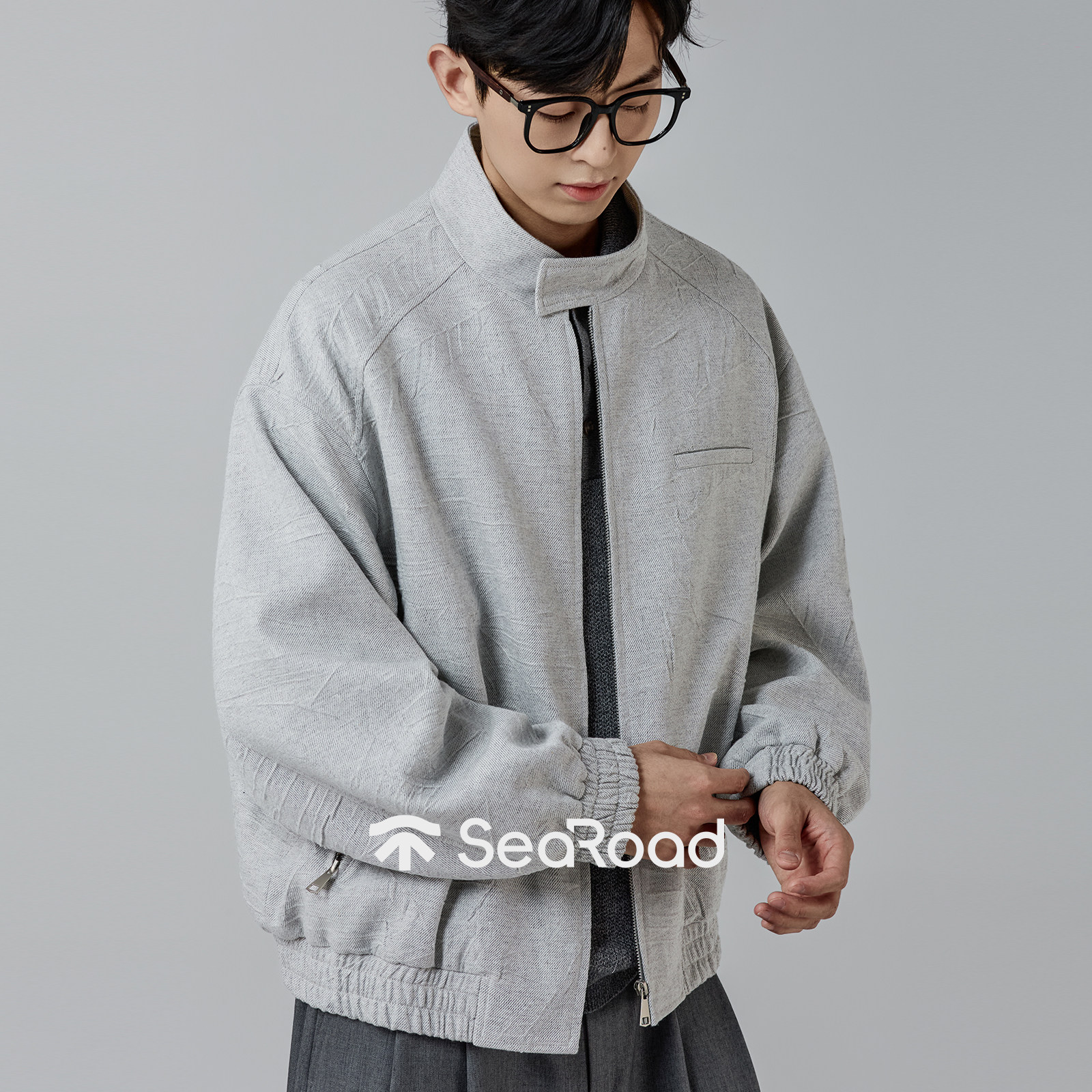 海上公路旗舰店意式哈灵顿夹克男士秋冬季松弛休闲感百搭上衣外套,男装,夹克,淘宝优惠券,粉丝福利购,淘宝优惠卷