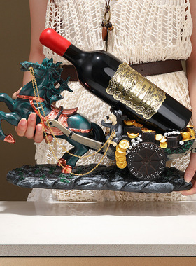 乔迁酒架创意马年家居摆件实用结婚礼物酒架中式红酒酒架工艺品