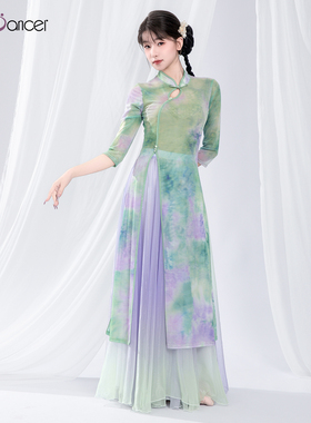 Top Dancer古典舞服装国风旗袍上衣中国舞蹈服飘逸身韵练功演出服