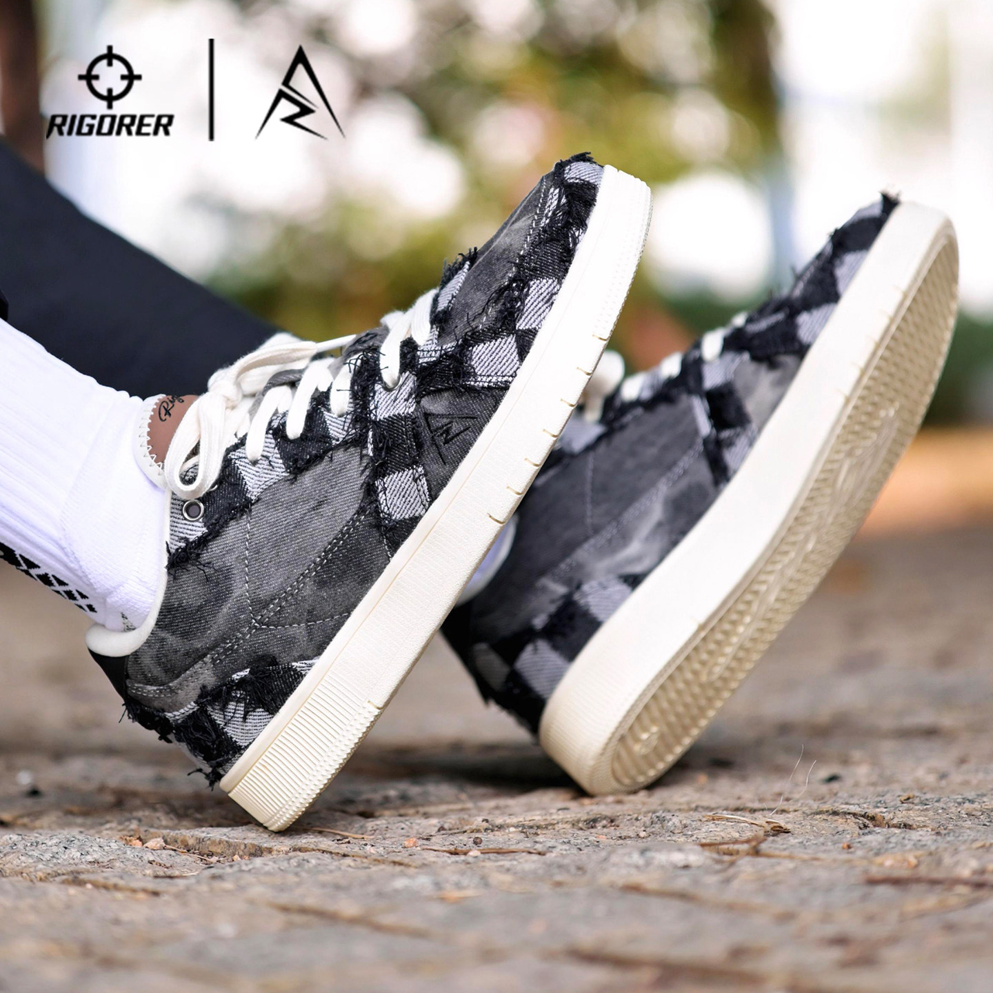 准者板鞋男春季新款官方轻便百搭低帮男鞋运动鞋经典简约休闲鞋子