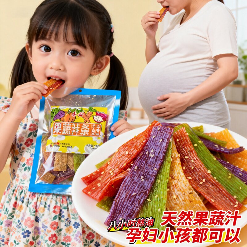 陕西秦奋手工辣条孕妇宝宝五香网红麻辣不辣零食自制解馋健康好吃