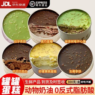 蛋糕铁罐子甜品干酪蛋糕巧克力奥巧蓝莓抹茶味罐罐装盒子网红礼物