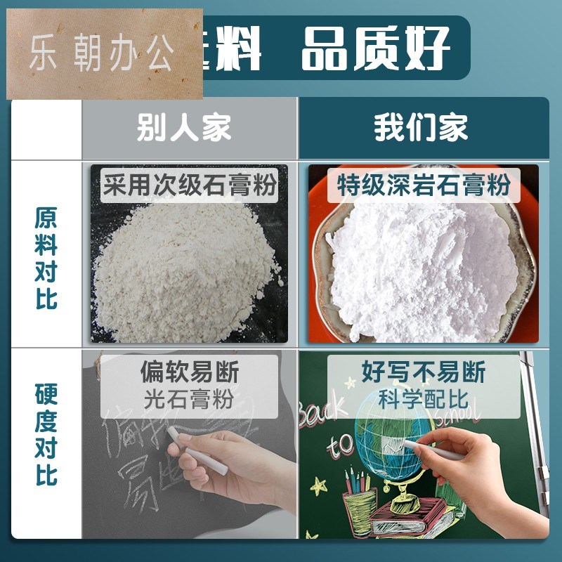 万畅无尘粉笔多色儿童彩色无毒画板黑板报教师教学专用幼儿园家用