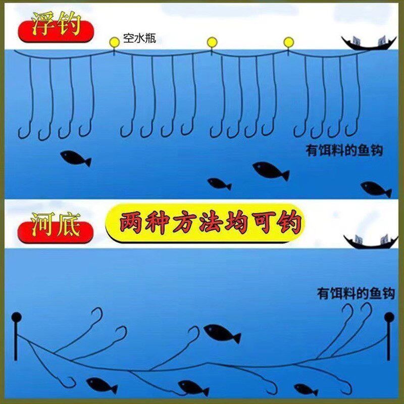 延绳钓一整套排钩海河通用丸世钩全套新款带盆鳗鱼甲鱼黄辣丁串钩
