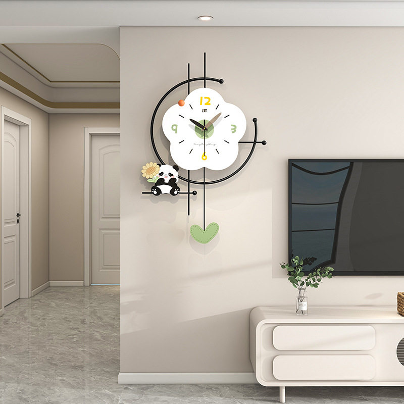 现代奶油风钟表客厅感简约创意挂钟高颜值餐厅家用装饰时钟挂墙,家居饰品,挂钟,淘宝优惠券,粉丝福利购,淘宝优惠卷