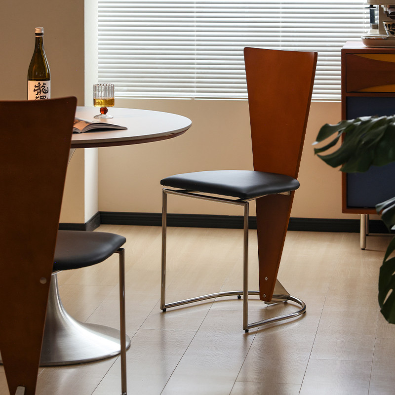 小万/中古实木餐椅家用网红咖啡厅创意金属设计师椅子餐桌椅搭配,住宅家具,餐椅,淘宝优惠券,粉丝福利购,淘宝优惠卷