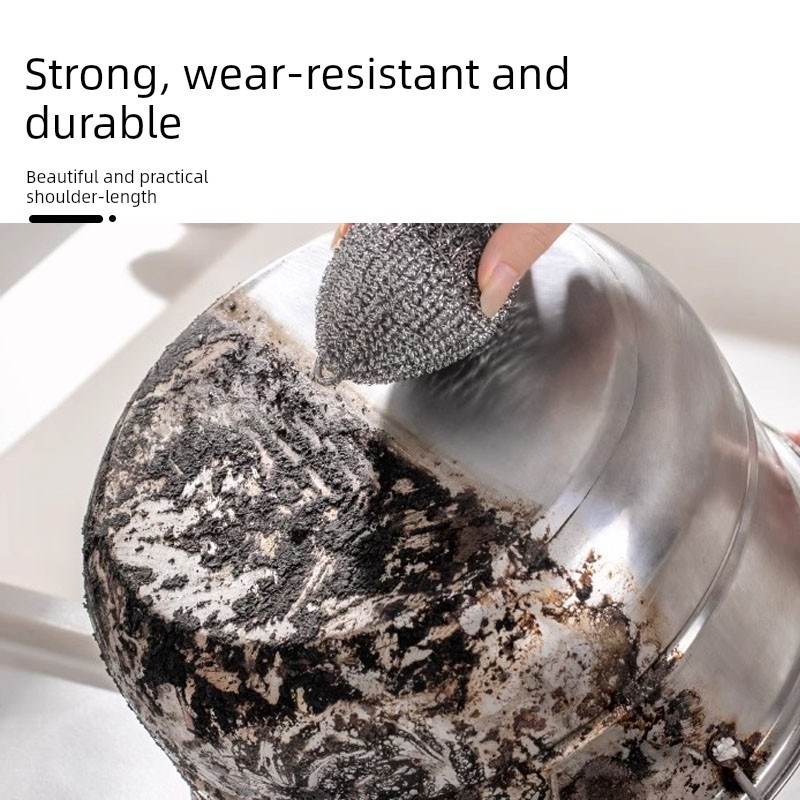 热销可挂钢丝球清洁球家用钢丝大号不锈钢洗锅刷碗刷不易掉丝独立