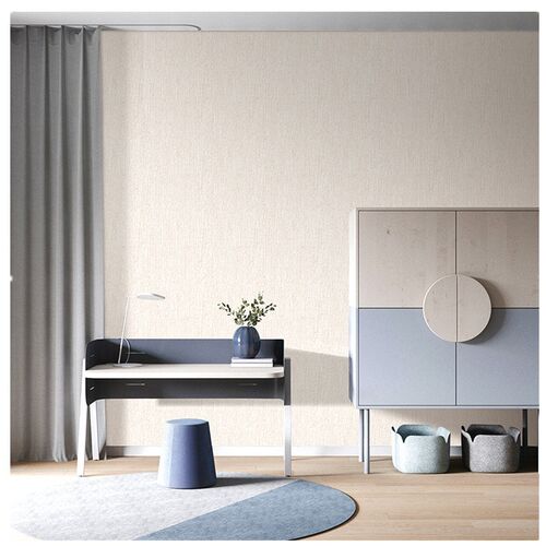 热销高端环保提花无缝墙布墙纸客厅装修素色竖纹麻壁布壁纸.电视