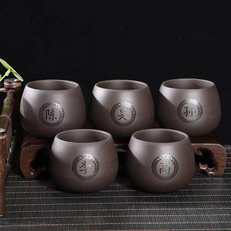 热销小茶杯单只创意小号荼怀紫砂杯功夫小茶杯陶瓷单杯茶盏家用主