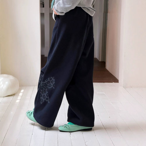 波拉bora童装秋冬男女童韩版洋气百搭休闲加厚一体绒休闲裤