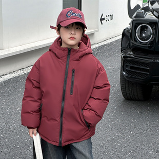 店儿童装冬装高充绒男童羽绒服 新国标90白鸭绒儿童工装外套