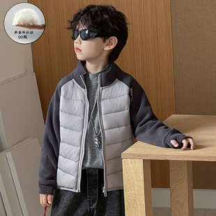 男童羽绒服儿童深秋韩版波拉bora童装立领白鸭绒保暖宝宝休闲外套