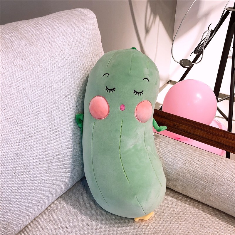 可爱懒人床上丝瓜公仔床上睡觉z抱枕长条枕玩偶娃娃女孩超软礼物