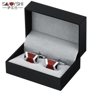 钉法式 衬衣袖 衬衫 扣商务男士 口钉镶嵌W红木定制刻 袖 高档红檀木袖