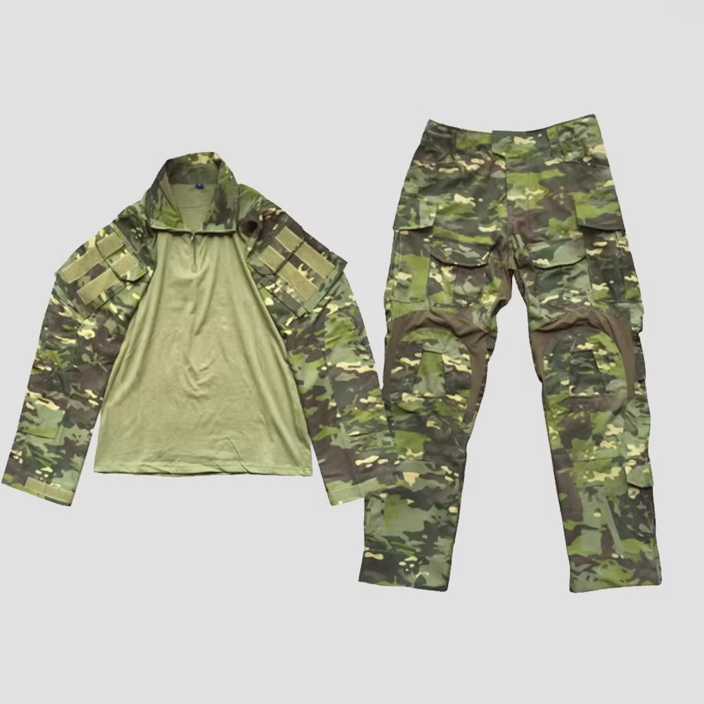 绿cp迷彩g3蛙服套装战术训练服蛙皮弹性防刮耐磨