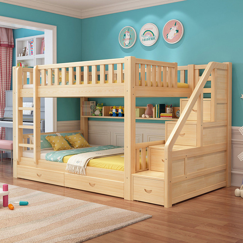 全实木上下床双层床两层儿童床上下铺木床子母床小户型成年高低床,住宅家具,高低/子母床,淘宝优惠券,粉丝福利购,淘宝优惠卷