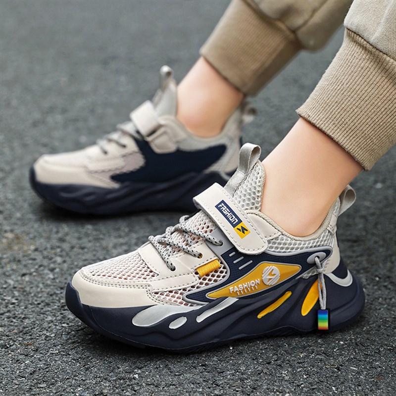 男童鞋夏款2025夏季新款单网透气网鞋网孔凉鞋薄款网面儿童运动鞋